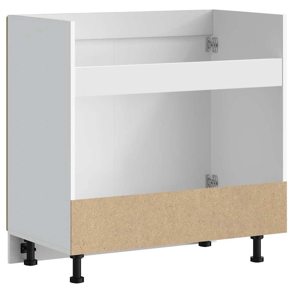 underskab til vask Kalmar 80x46x81,5 cm konstrueret træ egetræ