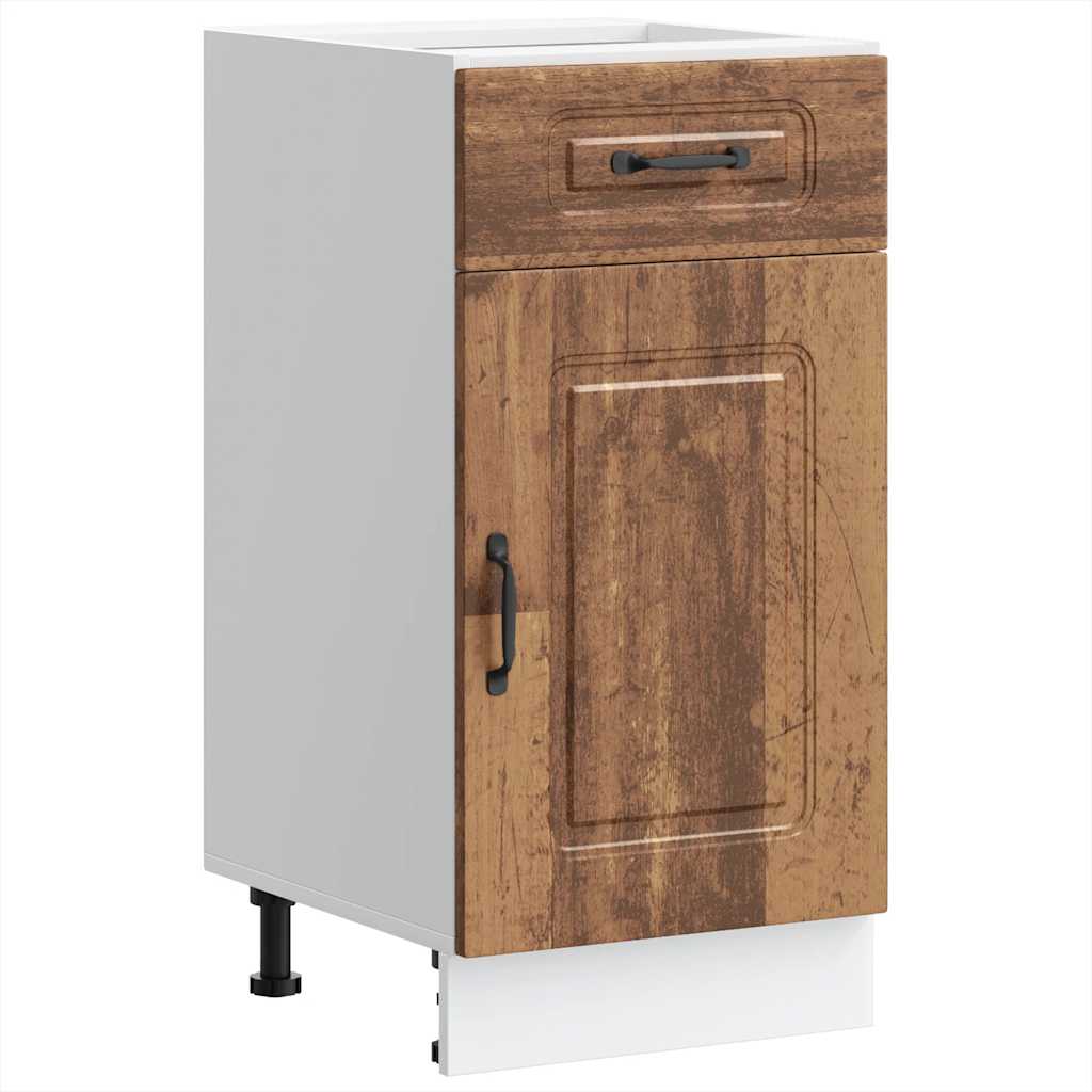 køkkenunderskab Kalmar konstrueret træ antikt træ