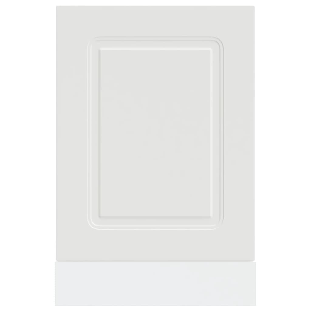 låge til opvaskemaskine Kalmar 45x1,5x57cm konstrueret træ hvid
