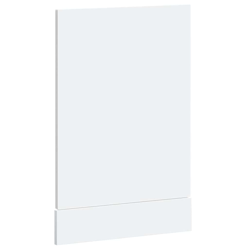 låge til opvaskemaskine Kalmar 45x1,5x57cm konstrueret træ hvid