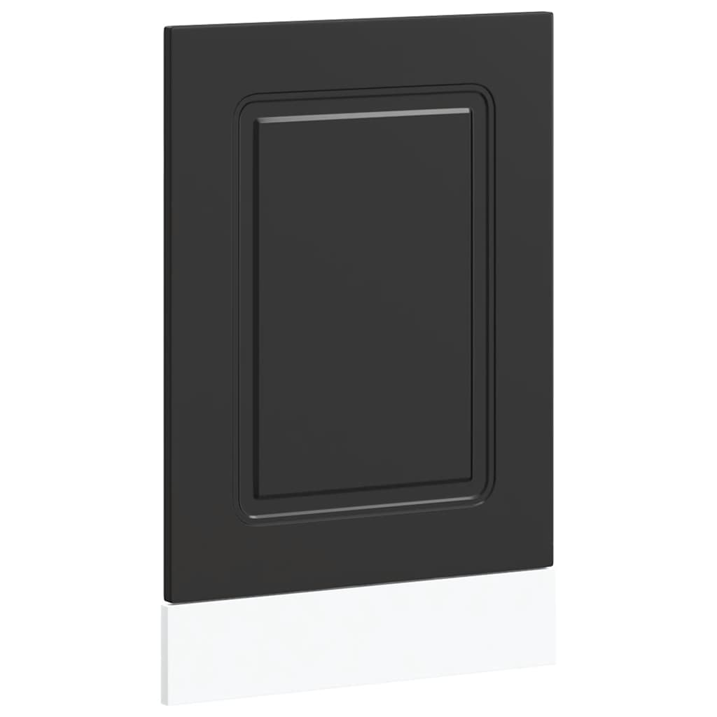 låge til opvaskemaskine Kalmar 45x1,5x57cm konstrueret træ sort
