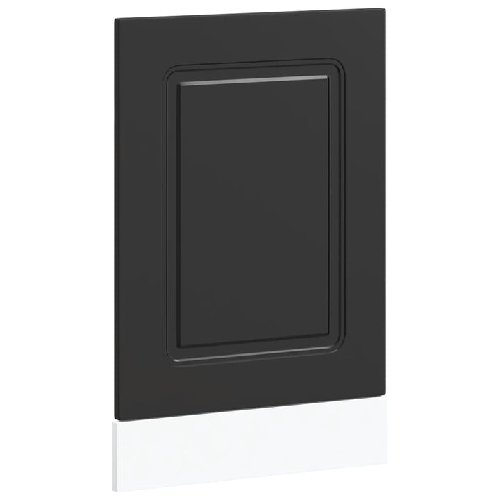 låge til opvaskemaskine Kalmar 45x1,5x57cm konstrueret træ sort