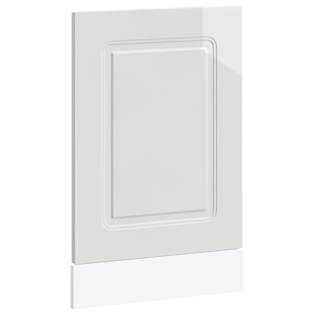 låge til opvaskemaskine Kalmar 45x1,5x57 cm hvid højglans
