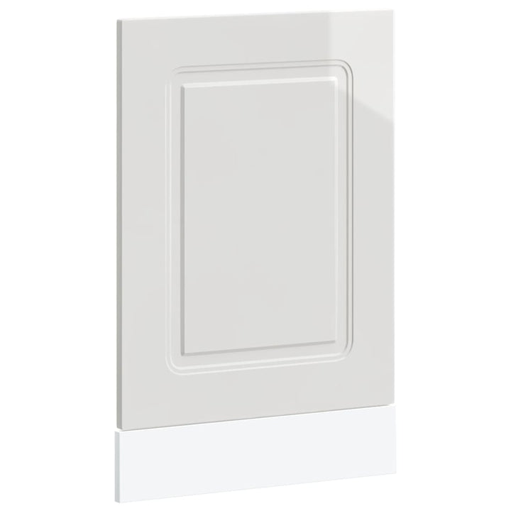 låge til opvaskemaskine Kalmar 45x1,5x57 cm hvid højglans
