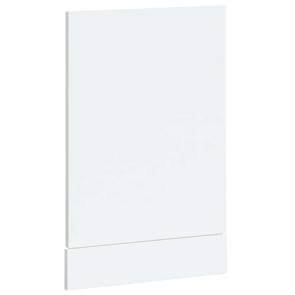 låge til opvaskemaskine Kalmar 45x1,5x57 cm hvid højglans