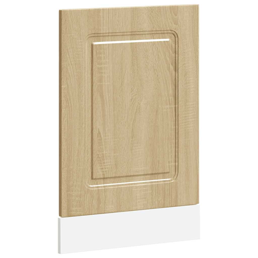 låge til opvaskemaskine Kalmar 45x1,5x57 cm sonoma-eg