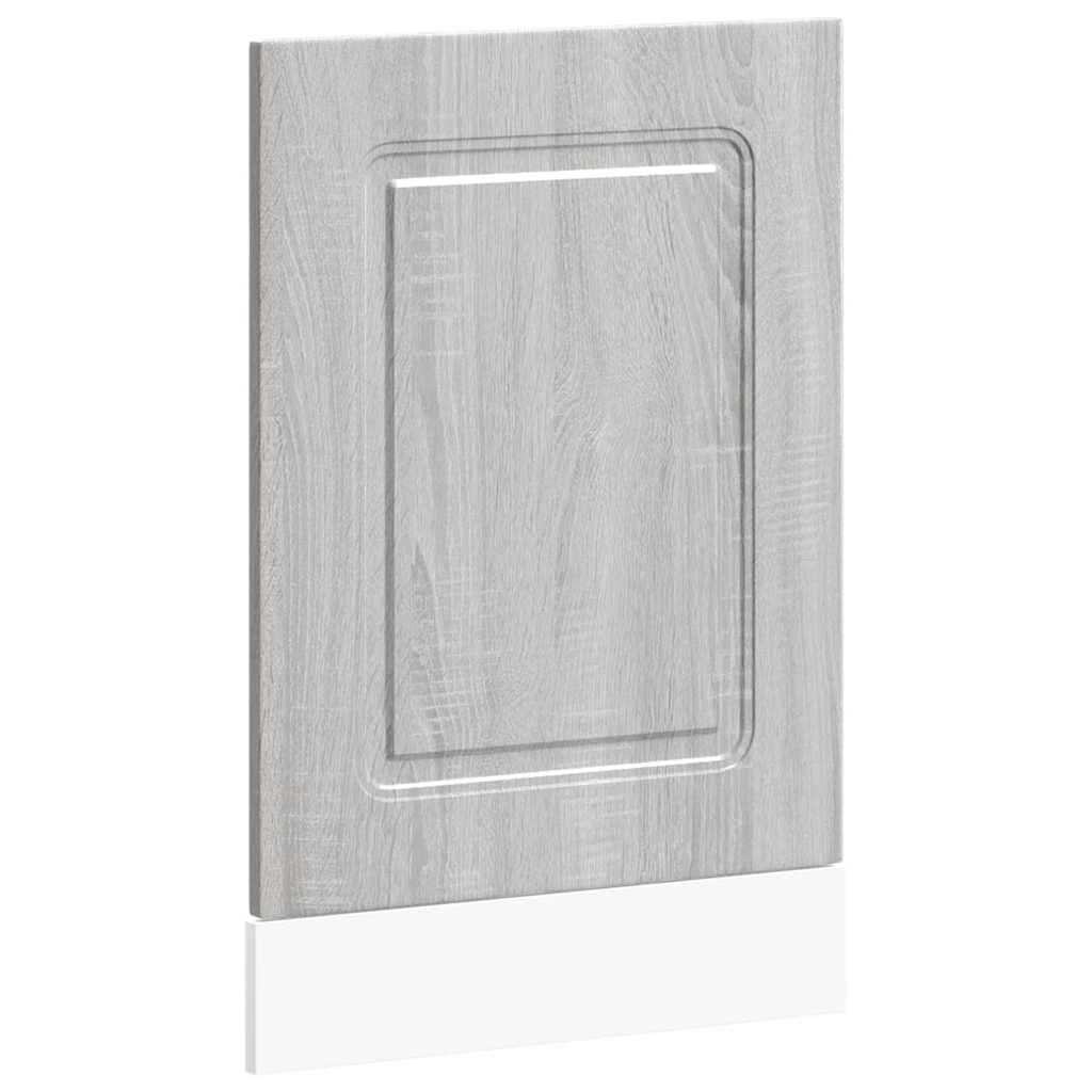 låge til opvaskemaskine Kalmar 45x1,5x57 cm grå sonoma-eg