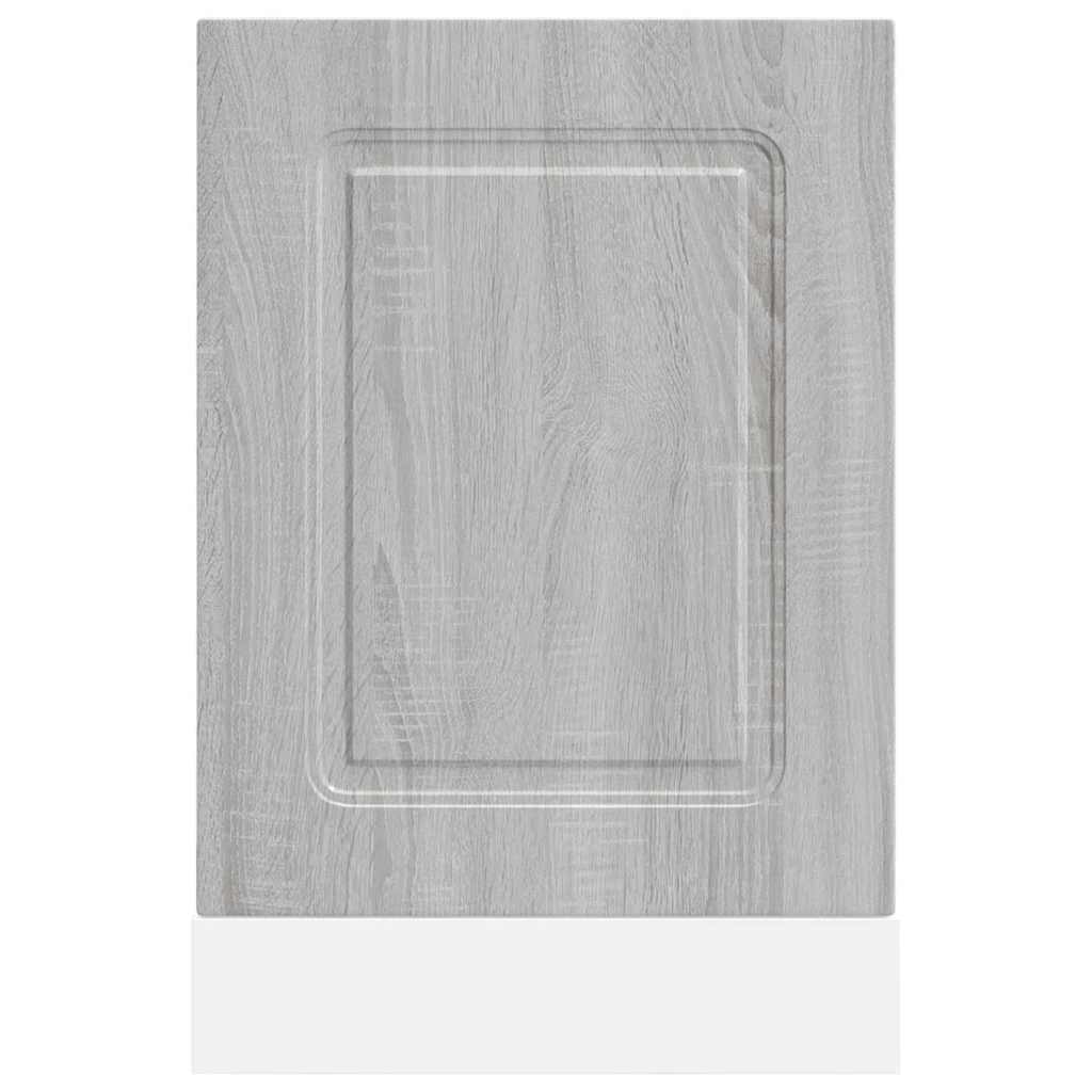 låge til opvaskemaskine Kalmar 45x1,5x57 cm grå sonoma-eg