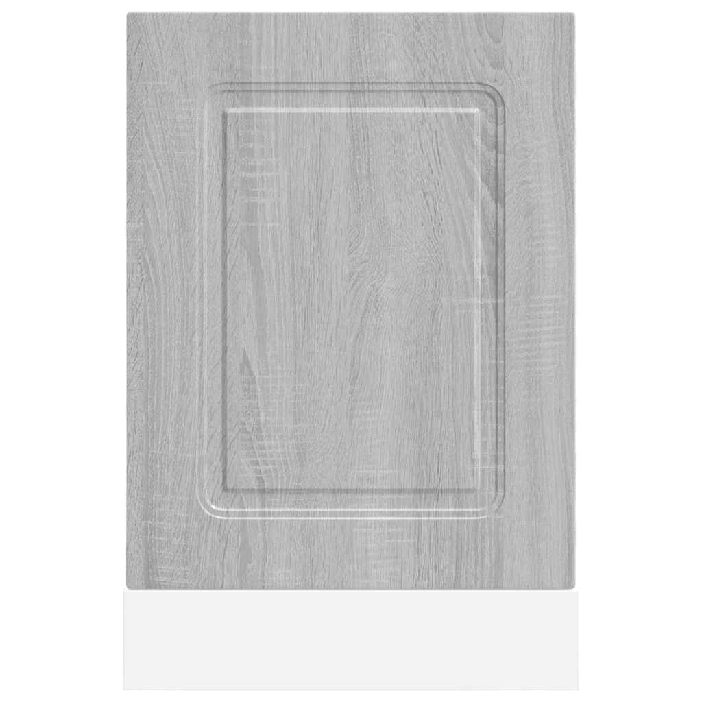 låge til opvaskemaskine Kalmar 45x1,5x57 cm grå sonoma-eg