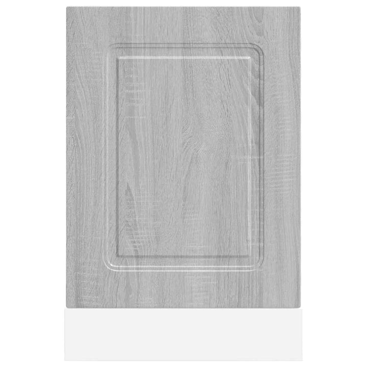 låge til opvaskemaskine Kalmar 45x1,5x57 cm grå sonoma-eg