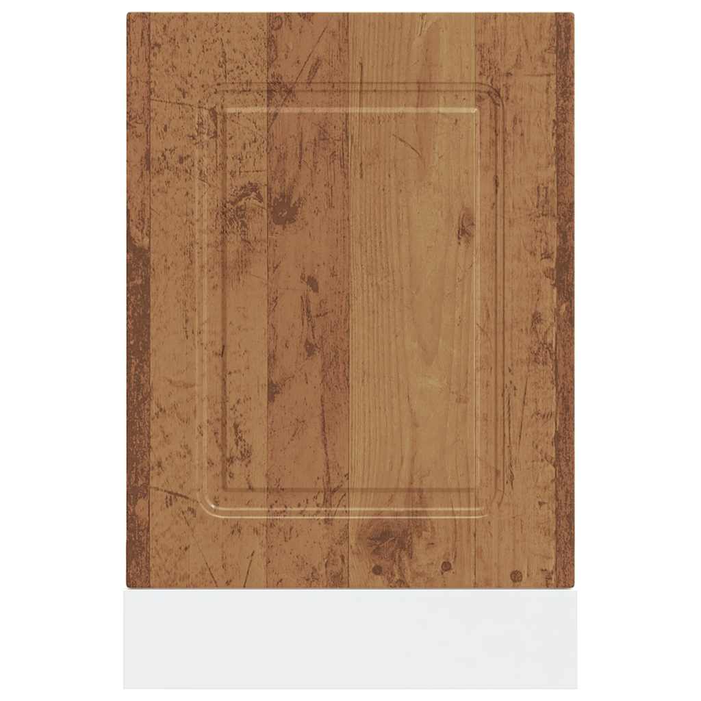 låge til opvaskemaskine Kalmar 45x1,5x57 cm antikt træ