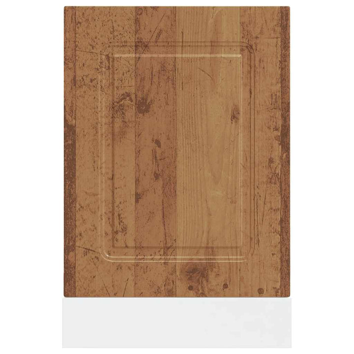 låge til opvaskemaskine Kalmar 45x1,5x57 cm antikt træ