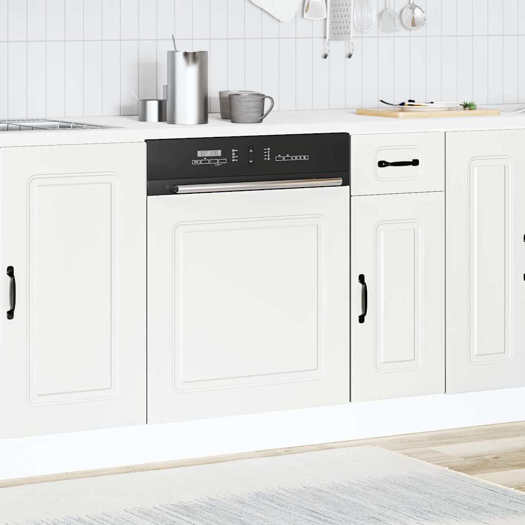 låge til opvaskemaskine Kalmar 60x1,5x57cm konstrueret træ hvid