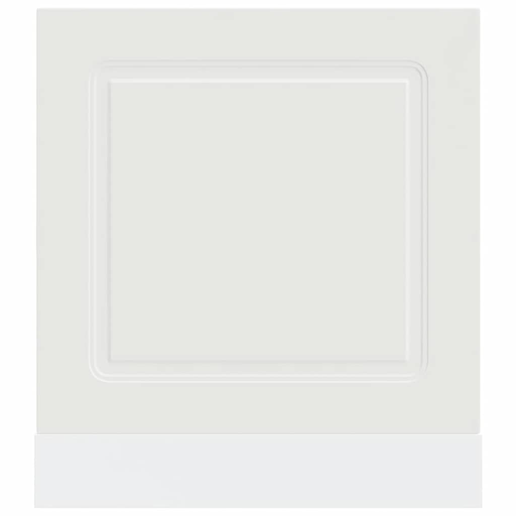 låge til opvaskemaskine Kalmar 60x1,5x57cm konstrueret træ hvid