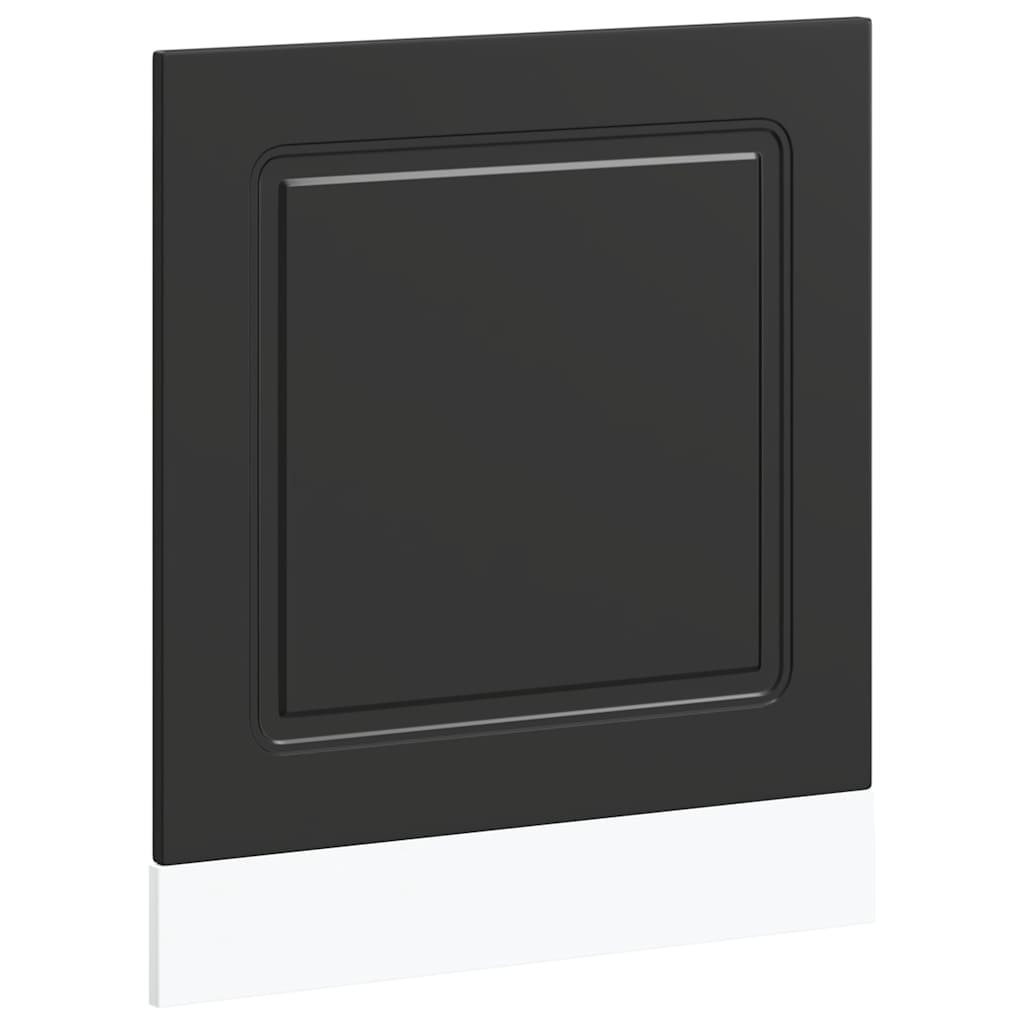 låge til opvaskemaskine Kalmar 60x1,5x57cm konstrueret træ sort