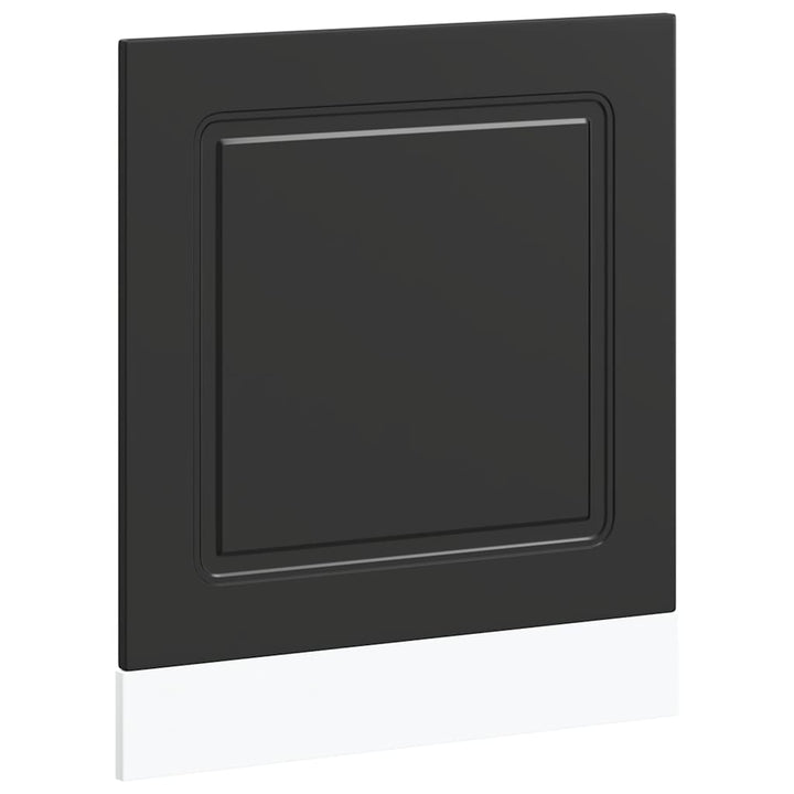 låge til opvaskemaskine Kalmar 60x1,5x57cm konstrueret træ sort