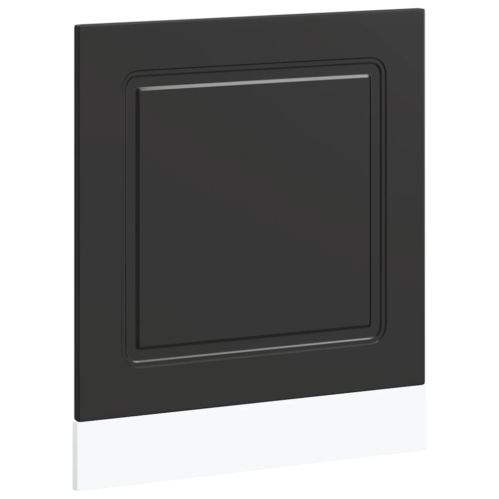 låge til opvaskemaskine Kalmar 60x1,5x57cm konstrueret træ sort