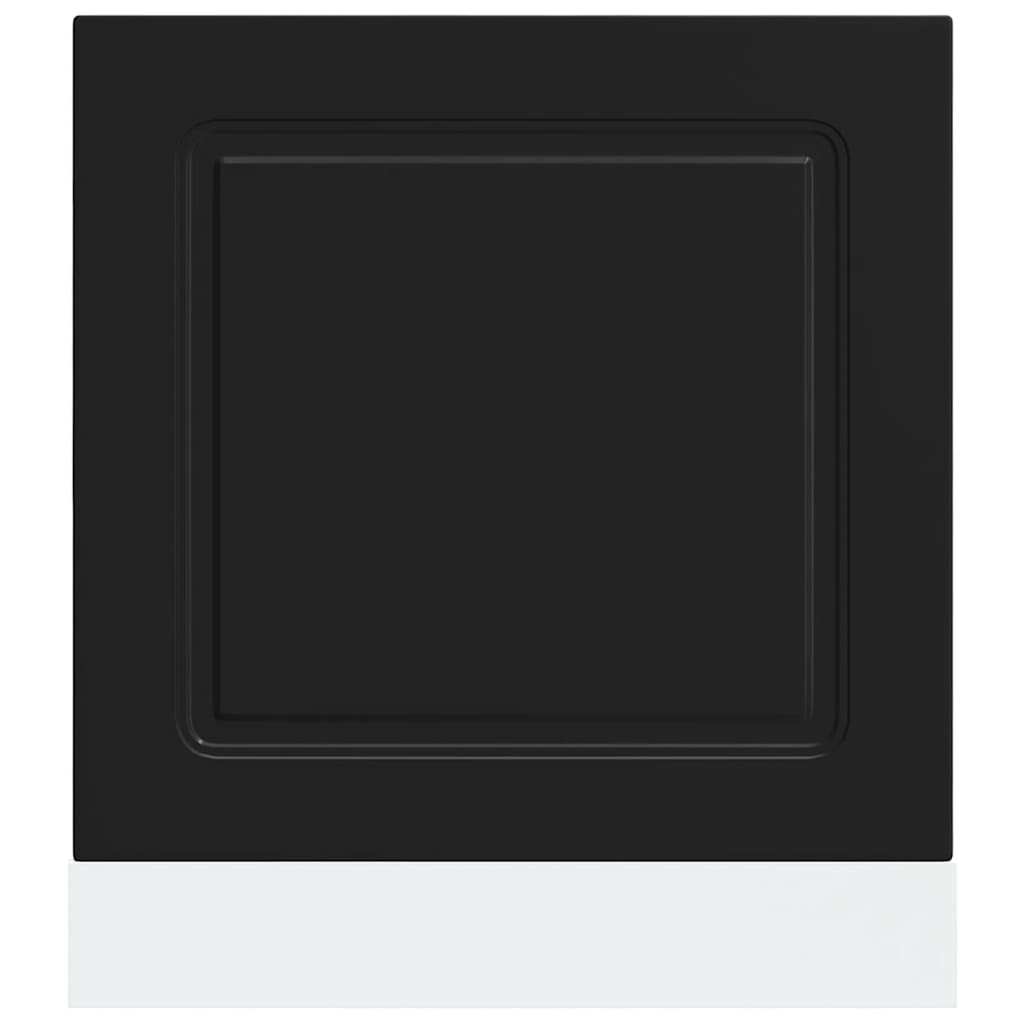 låge til opvaskemaskine Kalmar 60x1,5x57cm konstrueret træ sort