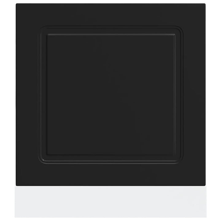 låge til opvaskemaskine Kalmar 60x1,5x57cm konstrueret træ sort