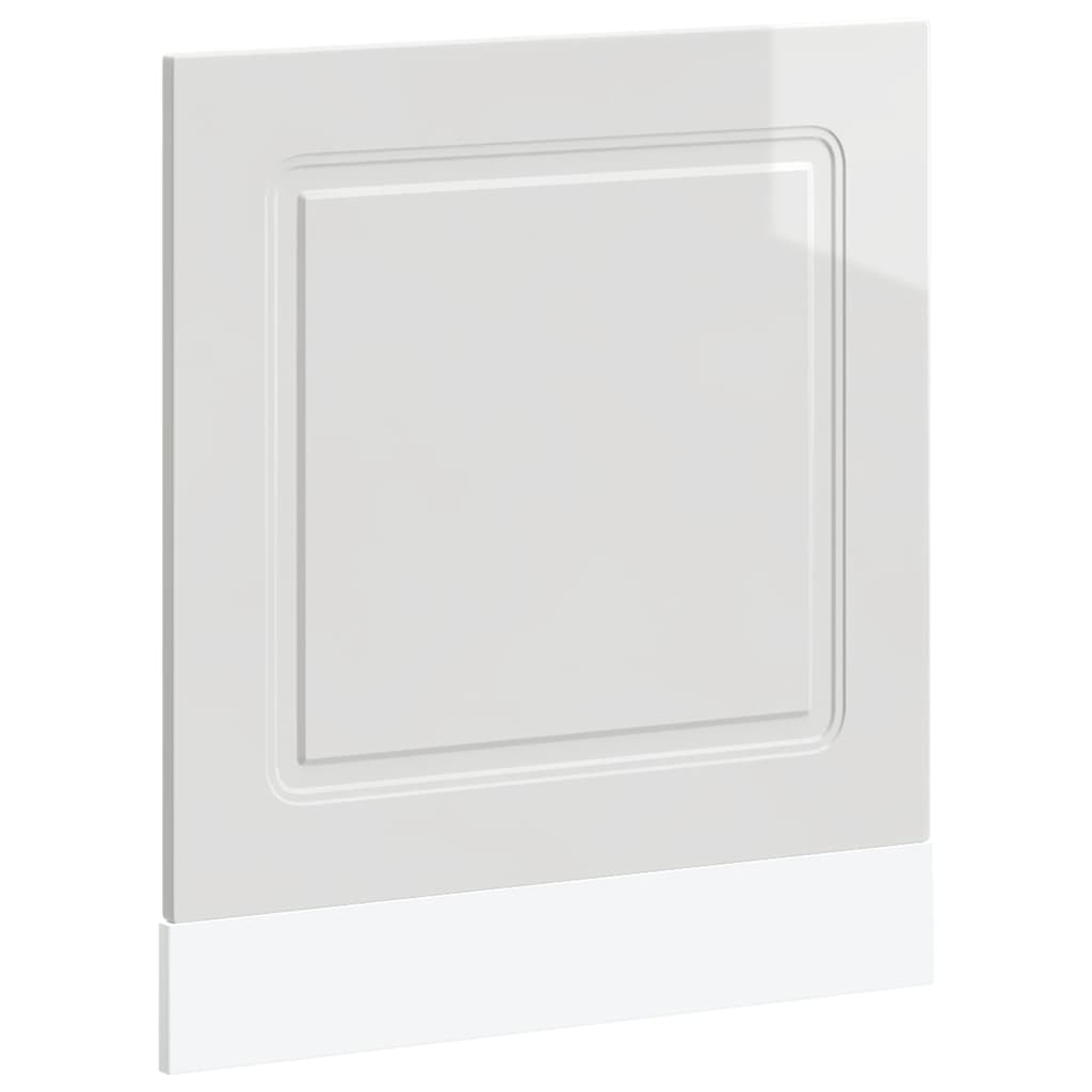 låge til opvaskemaskine Kalmar 60x1,5x57 cm hvid højglans