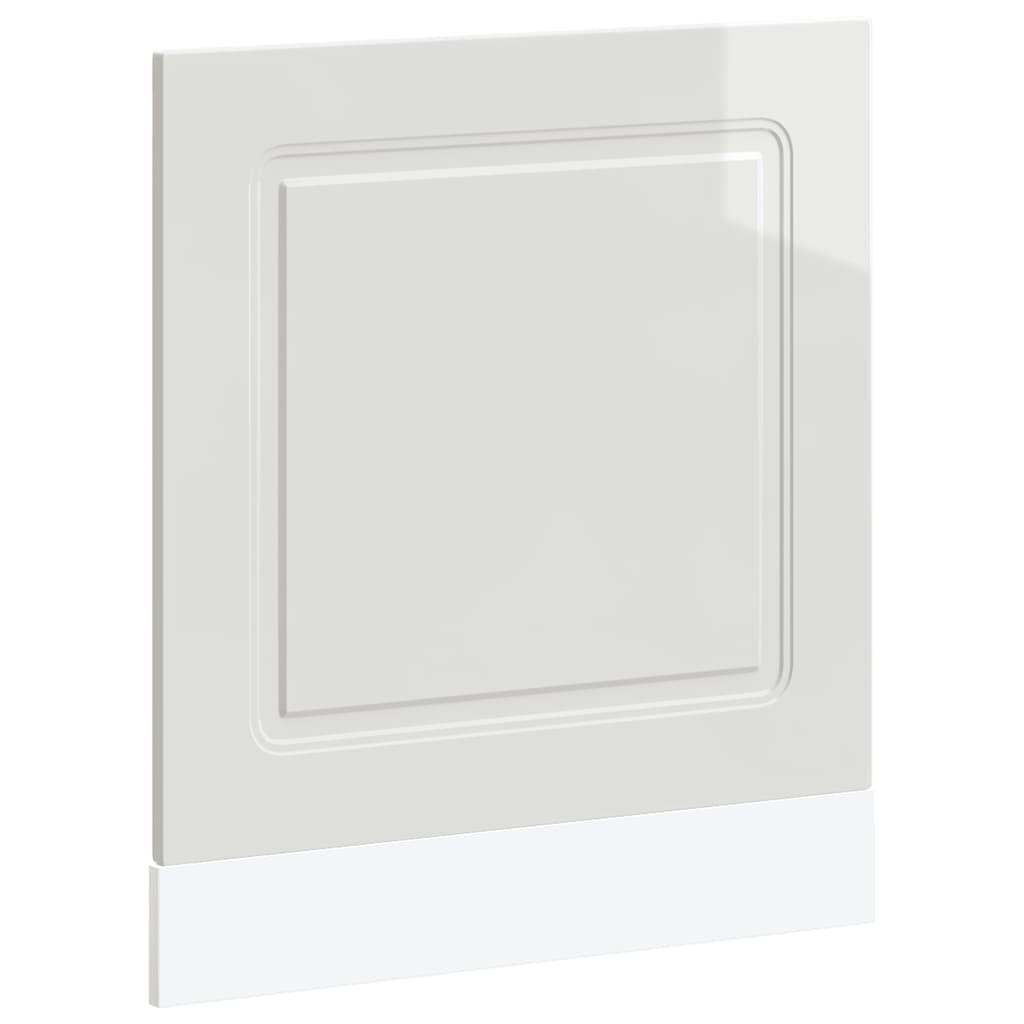 låge til opvaskemaskine Kalmar 60x1,5x57 cm hvid højglans