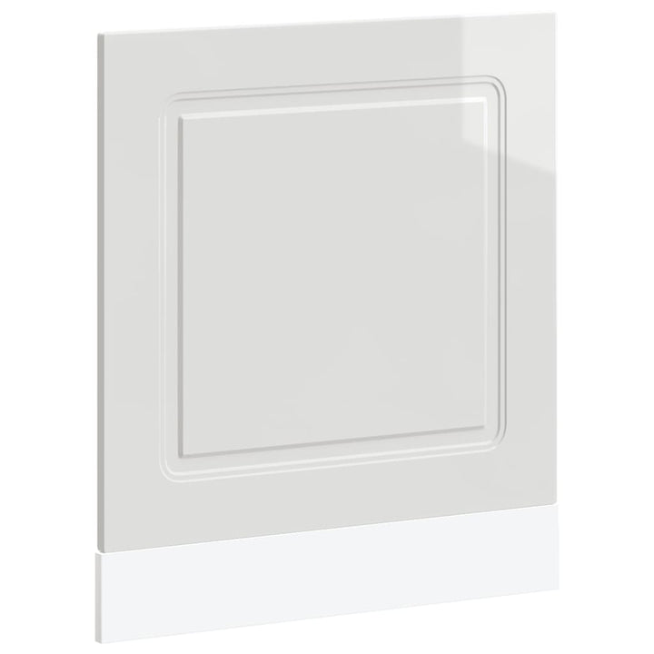 låge til opvaskemaskine Kalmar 60x1,5x57 cm hvid højglans