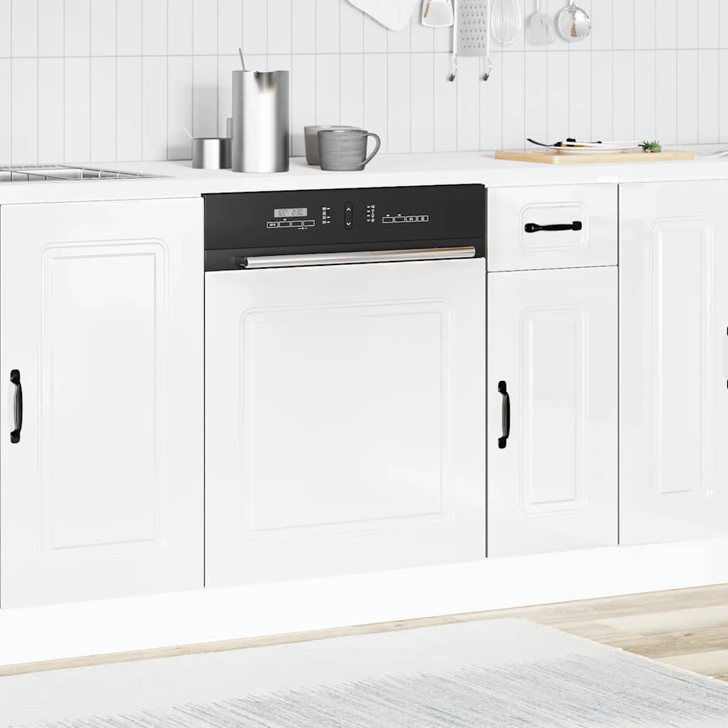låge til opvaskemaskine Kalmar 60x1,5x57 cm hvid højglans