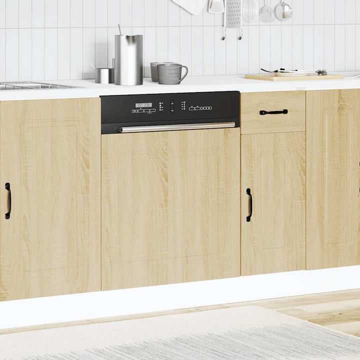 låge til opvaskemaskine Kalmar 60x1,5x57 cm sonoma-eg