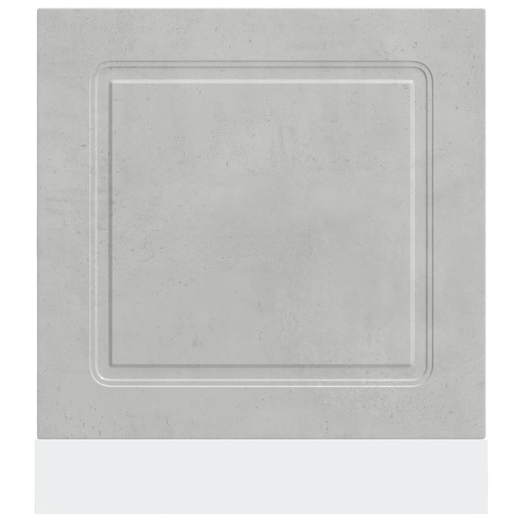 låge til opvaskemaskine Kalmar 60x1,5x57 cm betongrå