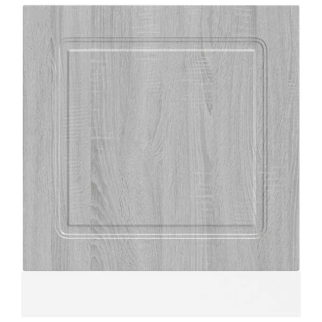 låge til opvaskemaskine Kalmar 60x1,5x57 cm grå sonoma-eg