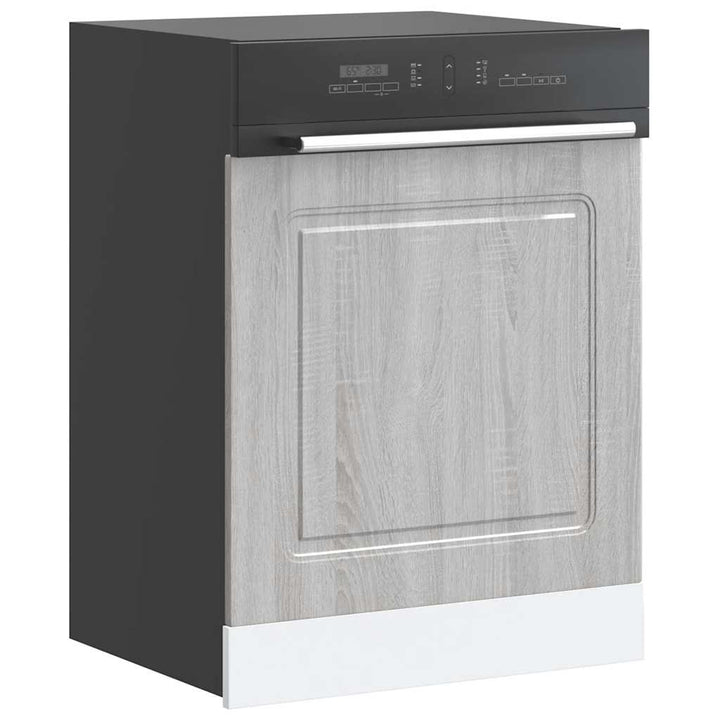 låge til opvaskemaskine Kalmar 60x1,5x57 cm grå sonoma-eg