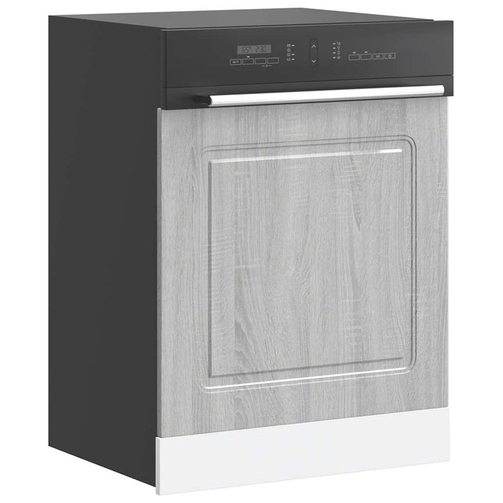 låge til opvaskemaskine Kalmar 60x1,5x57 cm grå sonoma-eg