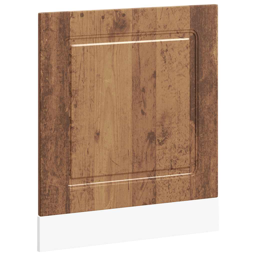 låge til opvaskemaskine Kalmar 60x1,5x57 cm antikt træ