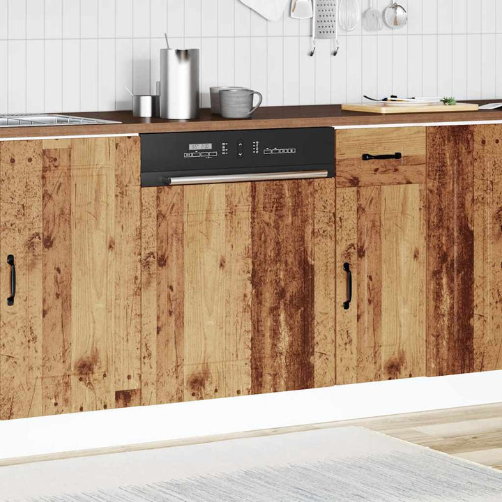 låge til opvaskemaskine Kalmar 60x1,5x57 cm antikt træ