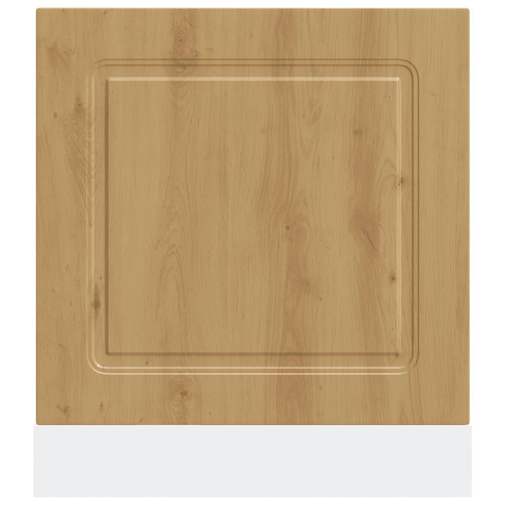 låge til opvaskemaskine Kalmar 60x1,5x57 cm egetræsfarvet