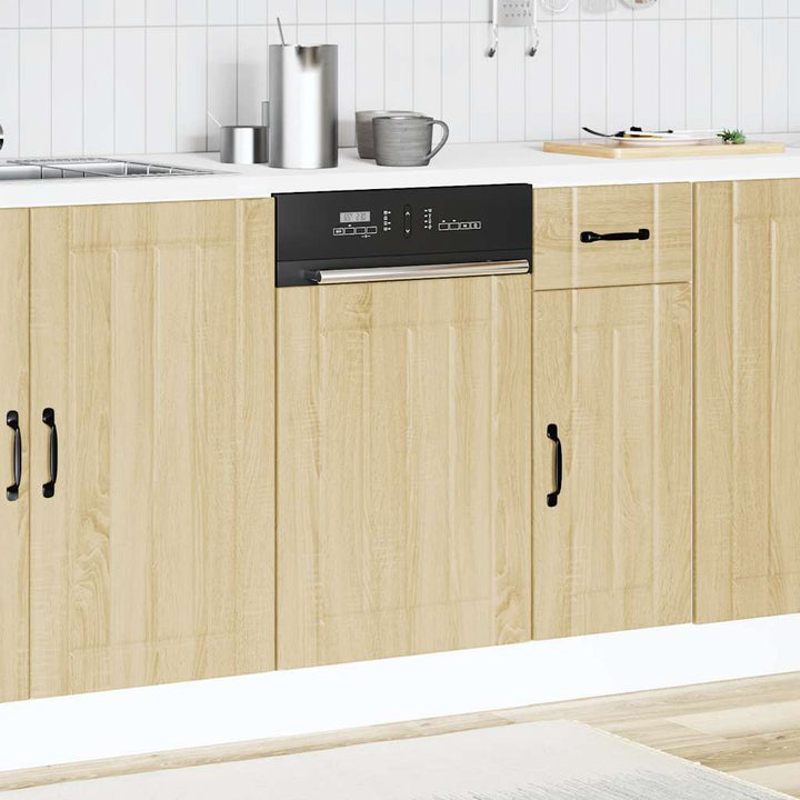 opvaskemaskinepanel Lucca konstrueret træ sonoma-eg
