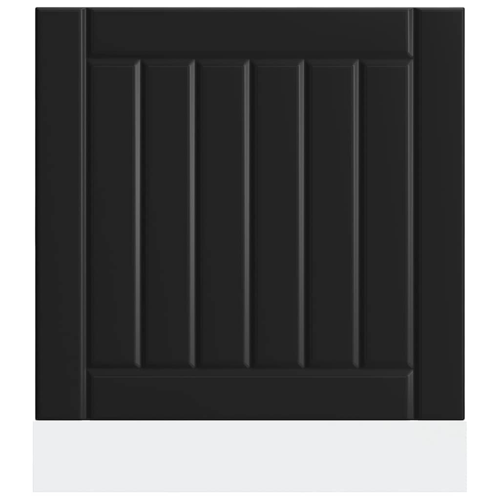 opvaskemaskinepanel Lucca konstrueret træ sort