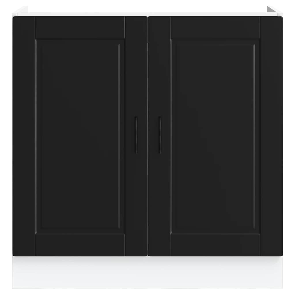 underskab til vask Porto 80x46x81,5 cm konstrueret træ sort