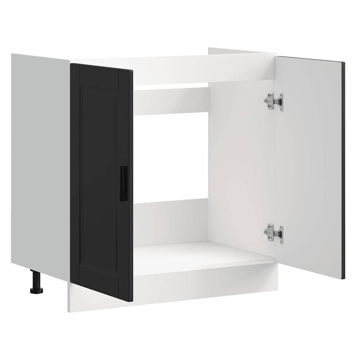 underskab til vask Porto 80x46x81,5 cm konstrueret træ sort