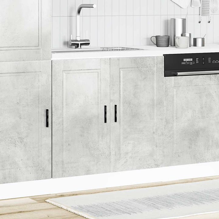 underskab til vask Porto 80x46x81,5cm konstrueret træ beton grå