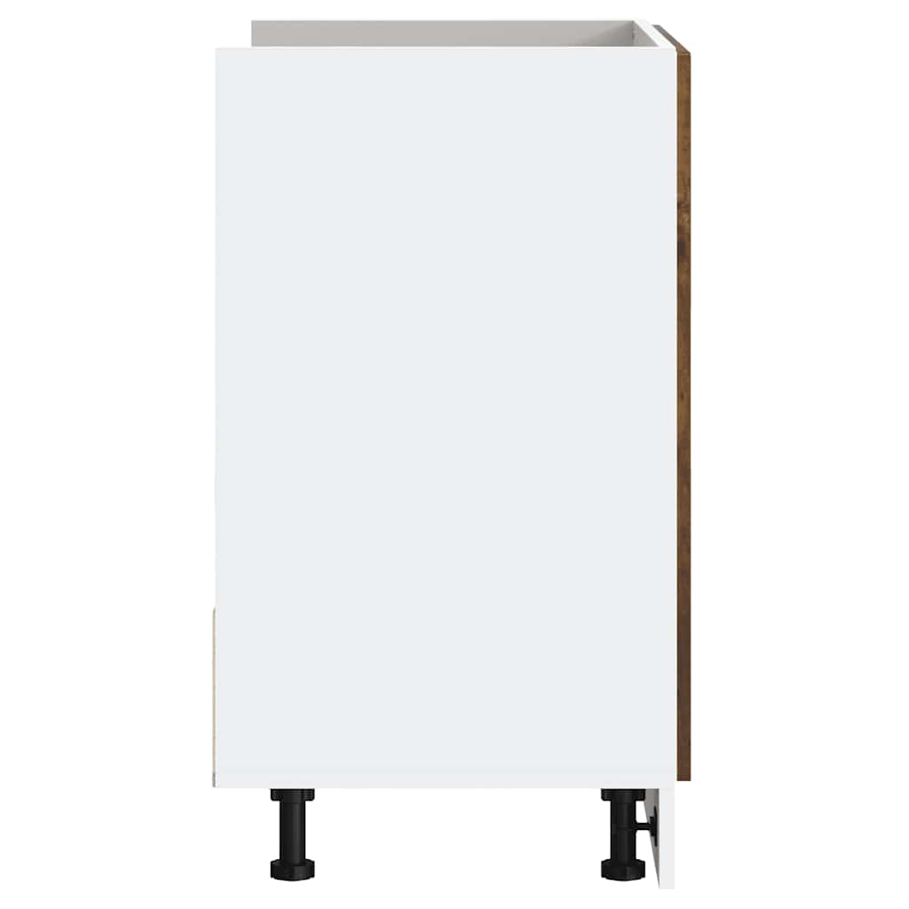 underskab til vask Porto 80x46x81,5 cm konstrueret træ røget eg