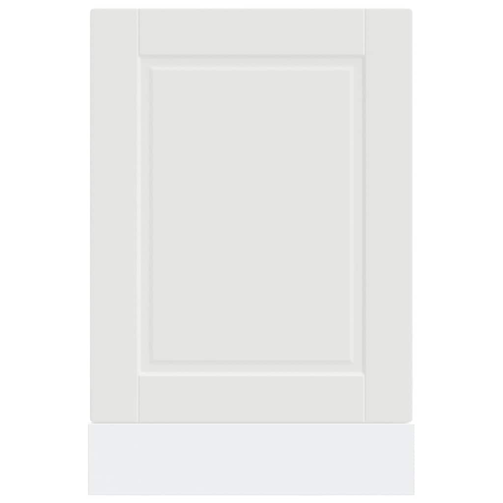 låge til opvaskemaskine Porto 45x1,5x57 cm konstrueret træ hvid