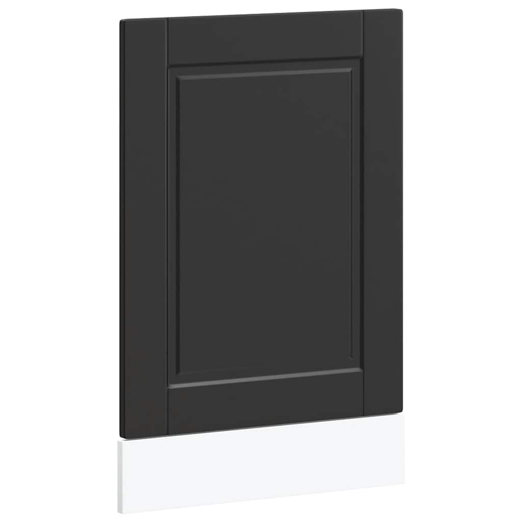 låge til opvaskemaskine Porto 45x1,5x57 cm konstrueret træ sort