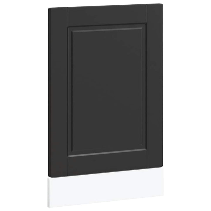 låge til opvaskemaskine Porto 45x1,5x57 cm konstrueret træ sort