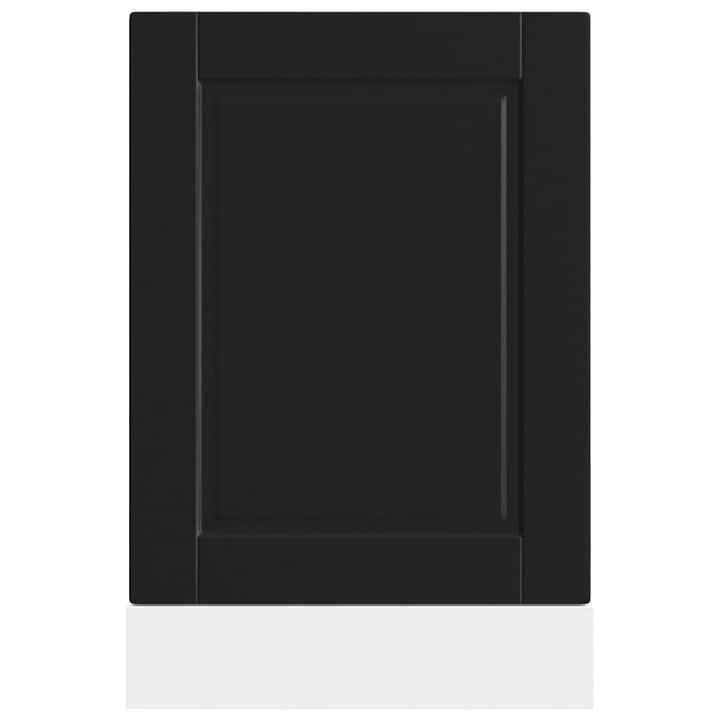 låge til opvaskemaskine Porto 45x1,5x57 cm konstrueret træ sort