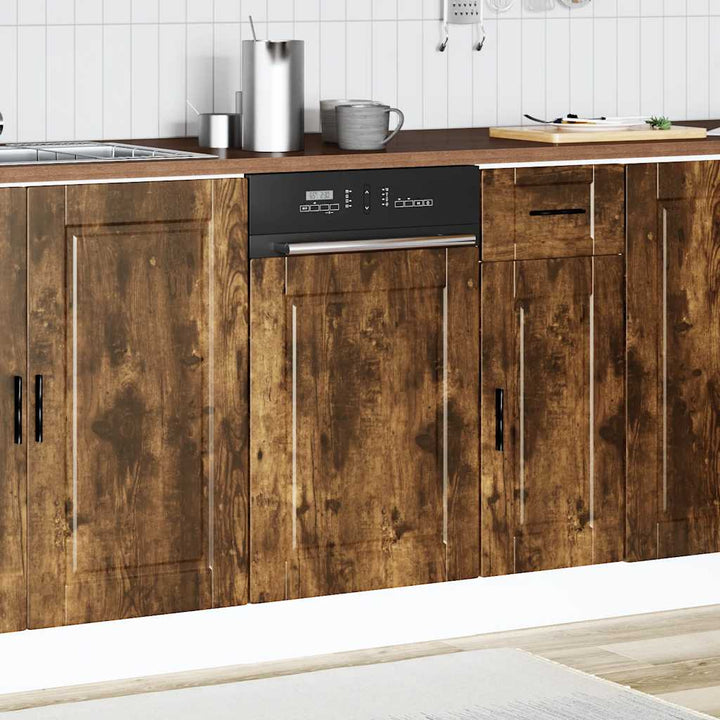 låge til opvaskemaskine Porto 45x1,5x57 cm røget egetræsfarve