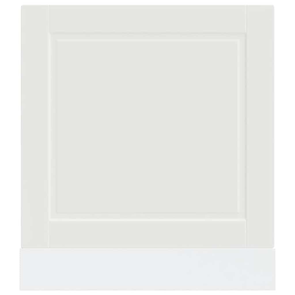 låge til opvaskemaskine Porto 60x1,5x57 cm konstrueret træ hvid
