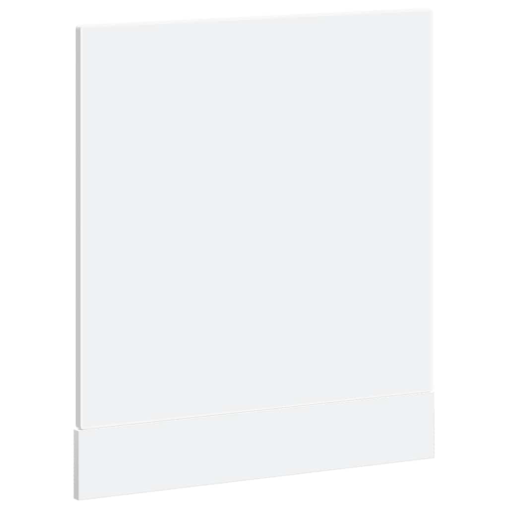 låge til opvaskemaskine Porto 60x1,5x57 cm konstrueret træ hvid