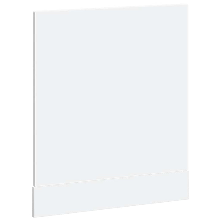 låge til opvaskemaskine Porto 60x1,5x57 cm konstrueret træ hvid