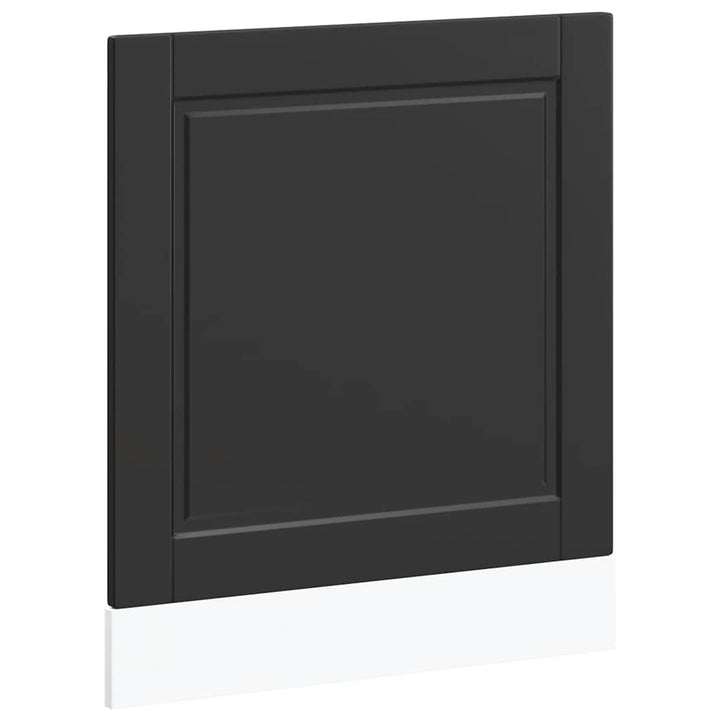 låge til opvaskemaskine Porto 60x1,5x57 cm konstrueret træ sort